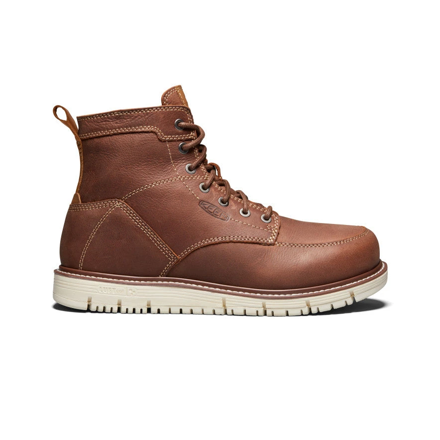 Keen Men's San Jose 6" Boot (Soft Toe) | Gingerbread/Off White 1 Keen Men's San Jose 6" Boot (Soft Toe) | Gingerbread/Off White