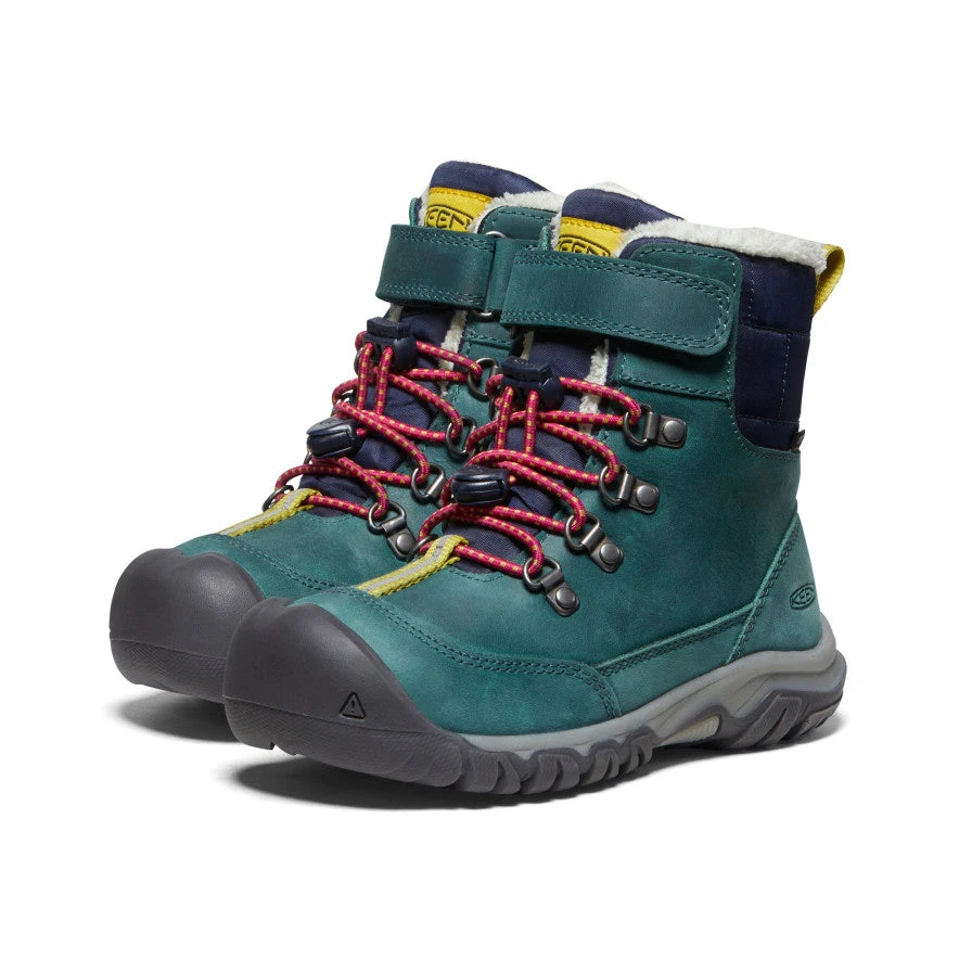 Keen Little Kids' Kanibou Waterproof Winter Boot | Deep Lagoon/Jazzy 2 Keen Little Kids' Kanibou Waterproof Winter Boot | Deep Lagoon/Jazzy - Image 2