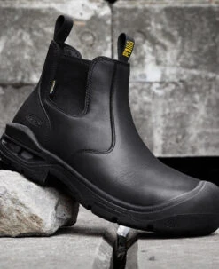 Keen Men's Juneau Romeo Waterproof Boot (Carbon-Fiber Toe) | Black/Black -Keen Deals Store 1025581 PDP LeftImage