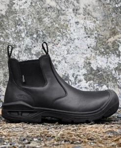 Keen Men's Juneau Romeo Waterproof Boot (Carbon-Fiber Toe) | Black/Black -Keen Deals Store 1025581 PDP RightImage