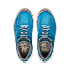 Keen Women's Zionic Waterproof Hiking Boot | Fjord Blue/Tangerine -Keen Deals Store 15660eae9f1a2d97af36d38956c5f7df8fa0b1e7