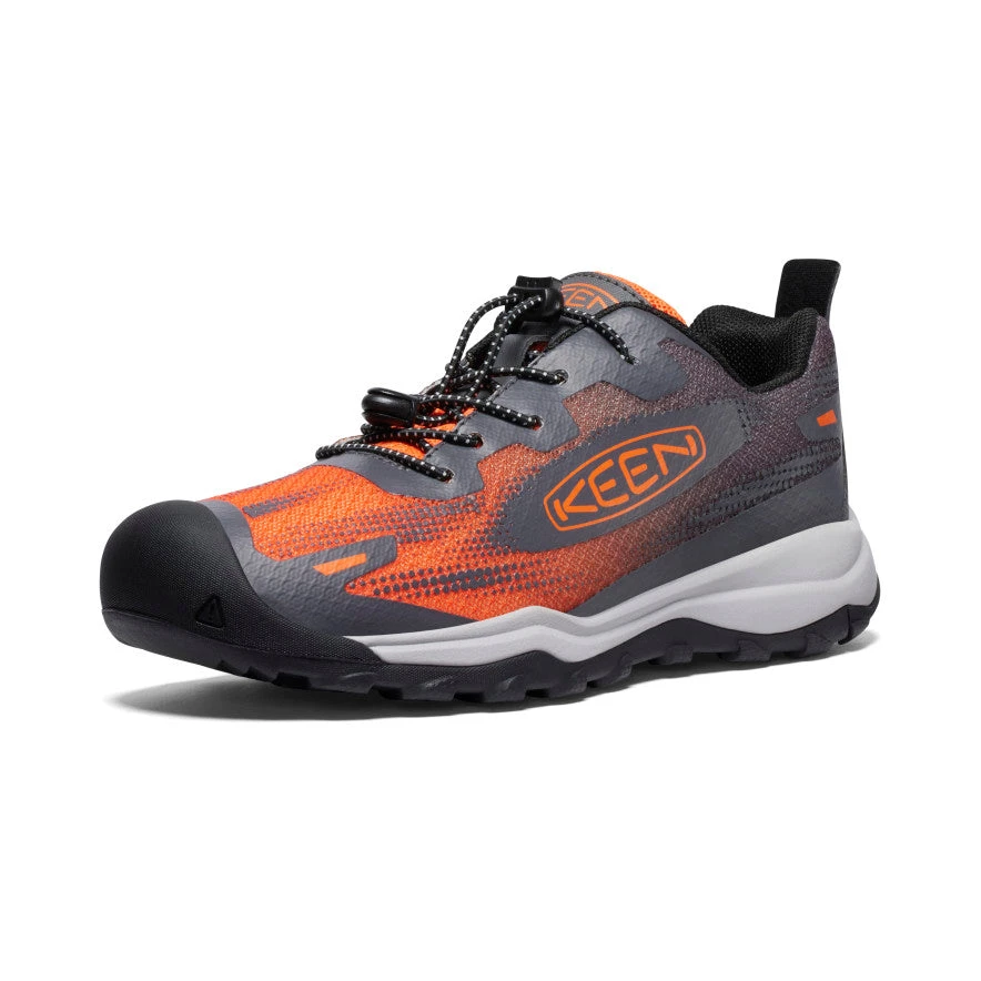 Keen Big Kids' Wanduro Speed Hiking Shoe | Magnet/Scarlet Ibis 3 Keen Big Kids' Wanduro Speed Hiking Shoe | Magnet/Scarlet Ibis - Image 3