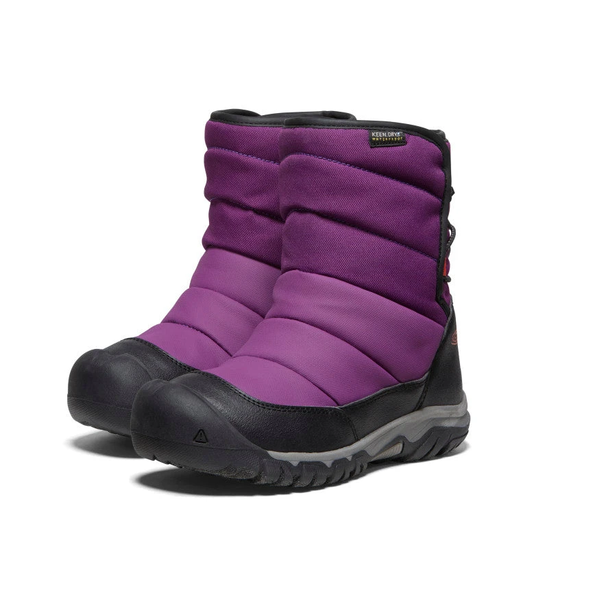 Keen Big Kids' Puffrider Waterproof Winter Boot | Charisma/Orange 2 Keen Big Kids' Puffrider Waterproof Winter Boot | Charisma/Orange - Image 2