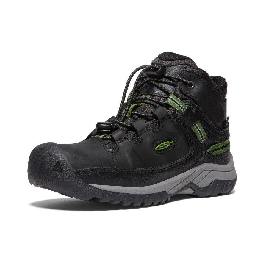 Keen Big Kids' Targhee Waterproof Boot | Black/Campsite 3 Keen Big Kids' Targhee Waterproof Boot | Black/Campsite - Image 3