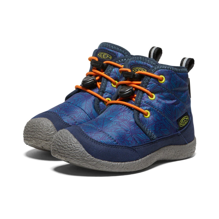 Keen Little Kids' Howser II Waterproof Chukka | Deep Lagoon/Evening Primrose 2 Keen Little Kids' Howser II Waterproof Chukka | Deep Lagoon/Evening Primrose - Image 2