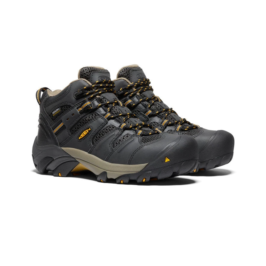 Keen Women's Lansing Waterproof Mid (Steel Toe) | Raven/Tawny Olive 2 Keen Women's Lansing Waterproof Mid (Steel Toe) | Raven/Tawny Olive - Image 2