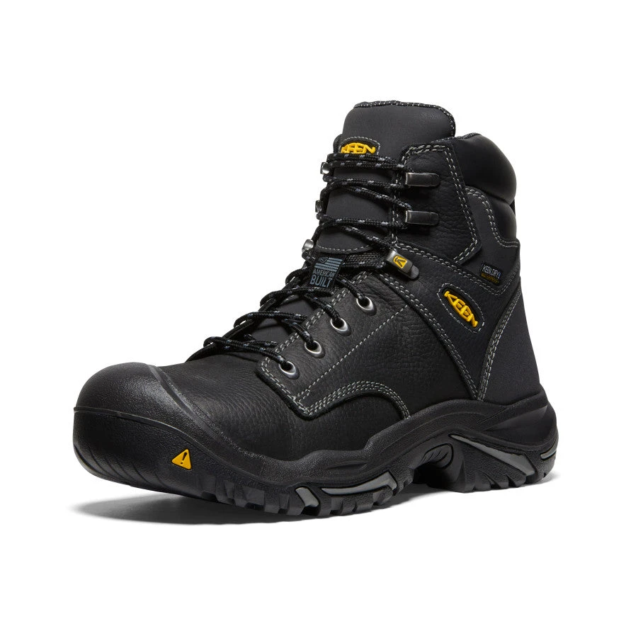 Keen Men's Mt Vernon 6" Waterproof Boot (Steel Toe) | Black 3 Keen Men's Mt Vernon 6" Waterproof Boot (Steel Toe) | Black - Image 3