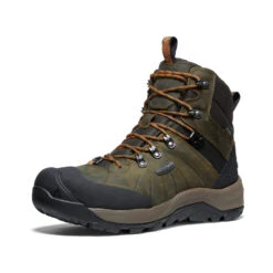 Keen Men's Revel IV Polar Waterproof Boot | Dark Olive/Marmalade -Keen Deals Store 620b7535daa3a4603908485bce1bd10e35f7788f