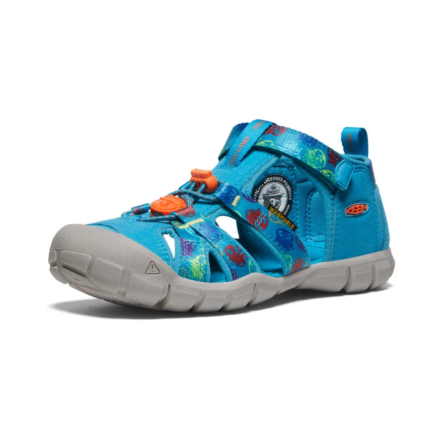 Keen Big Kids' Seacamp II CNX X Smokey Bear | Smokey Bear/Fjord Blue 3 Keen Big Kids' Seacamp II CNX X Smokey Bear | Smokey Bear/Fjord Blue - Image 3