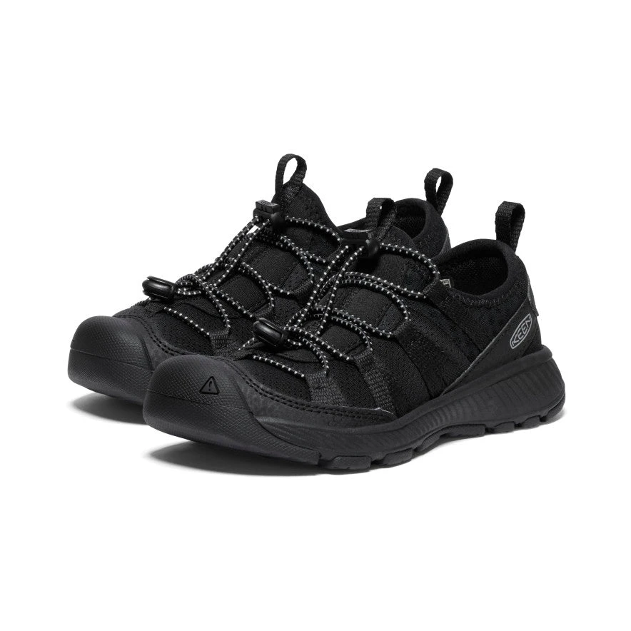 Keen Little Kids' Motozoa Sneaker | Black/Black 2 Keen Little Kids' Motozoa Sneaker | Black/Black - Image 2