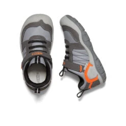 Keen Little Kids' Knotch Peak Sneaker | Magnet/Safety Orange -Keen Deals Store 770e784cfd95e45f6ecf17c47596dbf652352eef