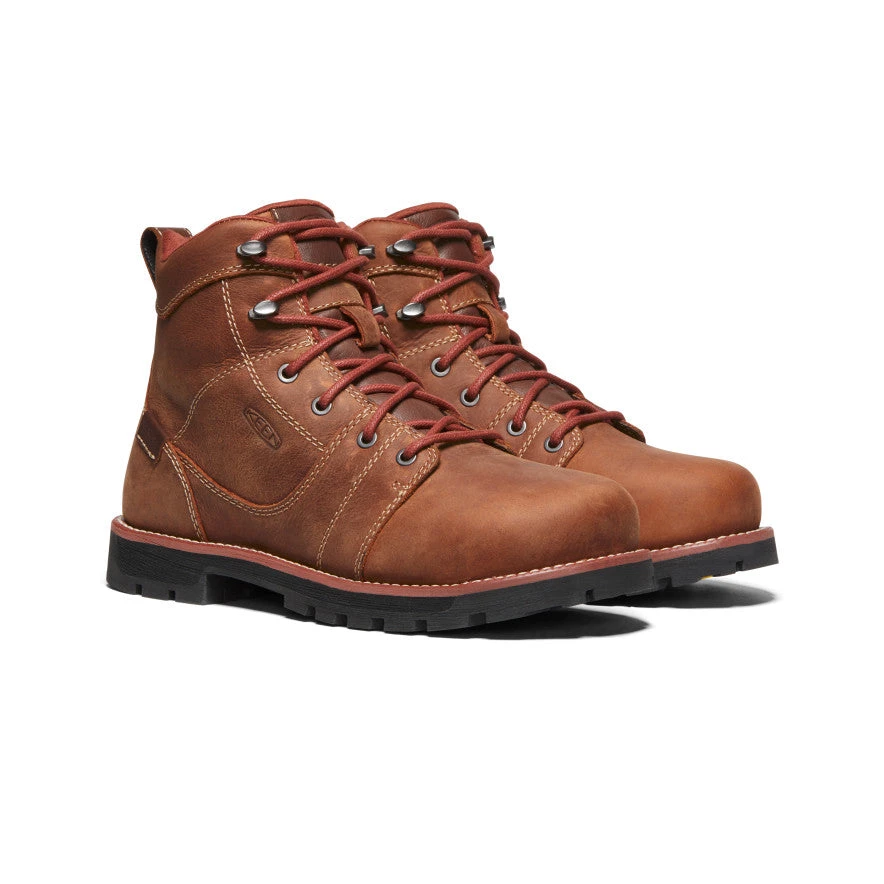 Keen Women's Seattle 6" Waterproof Boot (Aluminum Toe) | Gingerbread/Black 2 Keen Women's Seattle 6" Waterproof Boot (Aluminum Toe) | Gingerbread/Black - Image 2