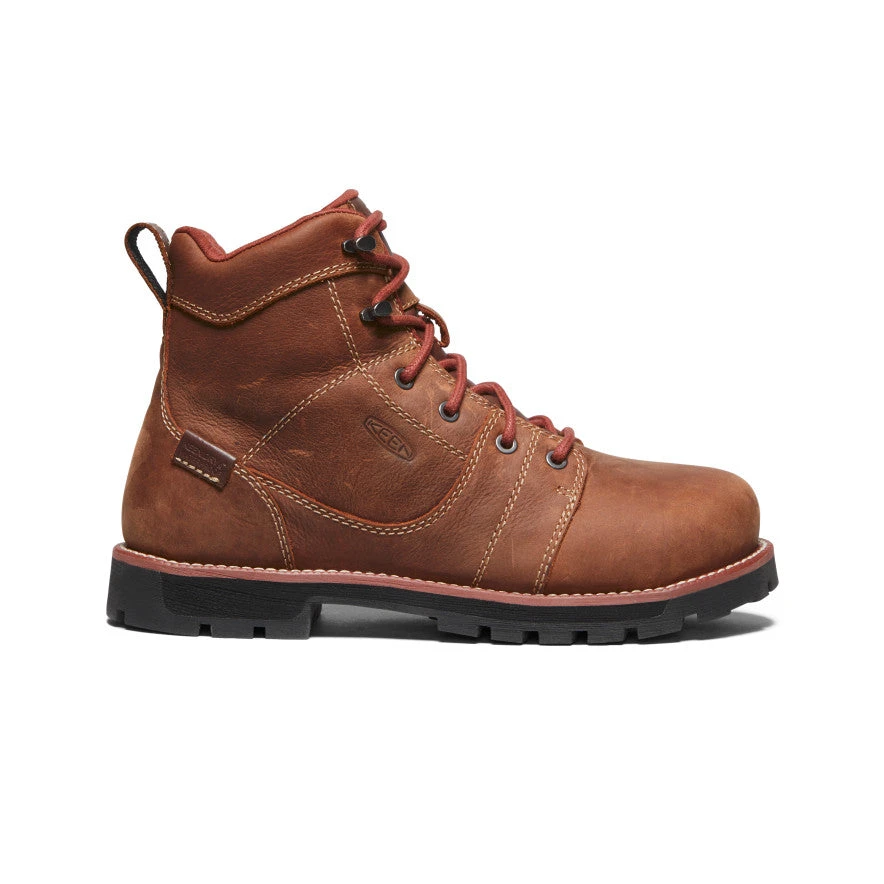 Keen Women's Seattle 6" Waterproof Boot (Aluminum Toe) | Gingerbread/Black 1 Keen Women's Seattle 6" Waterproof Boot (Aluminum Toe) | Gingerbread/Black