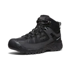 Keen Men's Targhee III Waterproof Mid | Triple Black -Keen Deals Store 7f06a4a6b210e30a68fa1bd8d060cf4778ece839