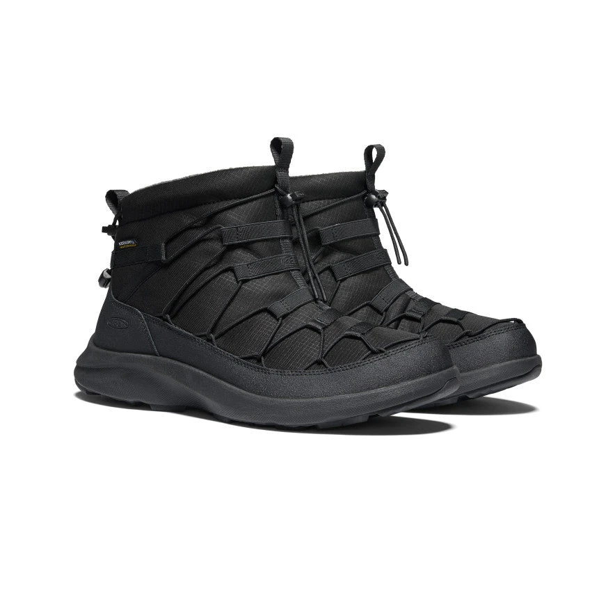 Keen Men's UNEEK SNK Waterproof Chukka | Triple Black/Black 2 Keen Men's UNEEK SNK Waterproof Chukka | Triple Black/Black - Image 2