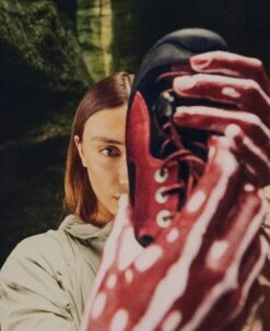 Keen Women's Jasper Rocks Sneaker X Hiking Patrol | Phantasmal Red -Keen Deals Store KEEN W 1028333 HikingPatrolxJasperRocks Lifestyle PDP Single Left