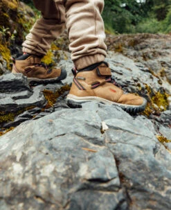 Keen Little Kids' Ridge Flex Waterproof Boot | Bison/Red Carpet -Keen Deals Store RidgeFlexPDPLifestyle3Kids 890edebf a9da 492a af65 1fe7266705cd