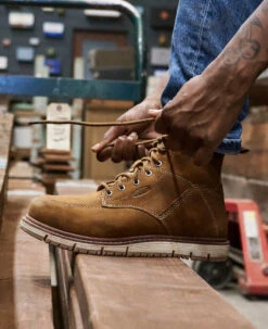 Keen Women's San Jose 6" Waterproof Boot (Aluminum Toe) | Almond/Gum -Keen Deals Store SDD 496 PDP SanJose 1026369 Right Image