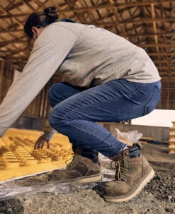 Keen Women's Cincinnati 6" Waterproof Boot (Carbon-Fiber Toe) | Belgian/Sandshell -Keen Deals Store SDD 505 PDP Cincinnati 1023224 Right Image