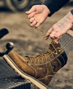 Keen Men's Cincinnati 8" Waterproof Boot (Carbon-Fiber Toe) | Belgian/Sandshell -Keen Deals Store SDD 505 PDP Cincinnati 1025694 Left Image