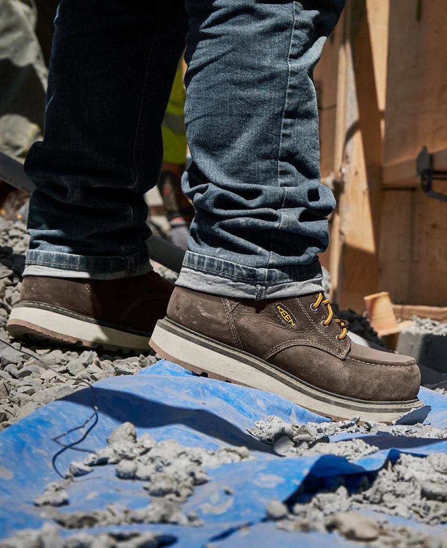 Keen Men's Cincinnati 6" Waterproof Boot (Carbon-Fiber Toe) | Dark Chocolate/Sandshell 6 Keen Men's Cincinnati 6" Waterproof Boot (Carbon-Fiber Toe) | Dark Chocolate/Sandshell - Image 6