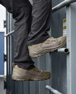 Keen Men's Reno KBF Waterproof (Soft Toe) | Brindle/Morel -Keen Deals Store SDD 506 PDP Reno 1027112 Left Image