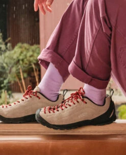 Keen Women's Jasper Suede Sneakers | Brindle/Tillandsia Purple -Keen Deals Store WJasperLifestylePDPLeft 84d139a7 6eb7 416c 836d ee2080692c77