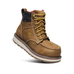 Keen Women's Cincinnati 6" Waterproof Boot (Carbon-Fiber Toe) | Belgian/Sandshell -Keen Deals Store a70f60eb12593406cedb233814585e8177edbc94