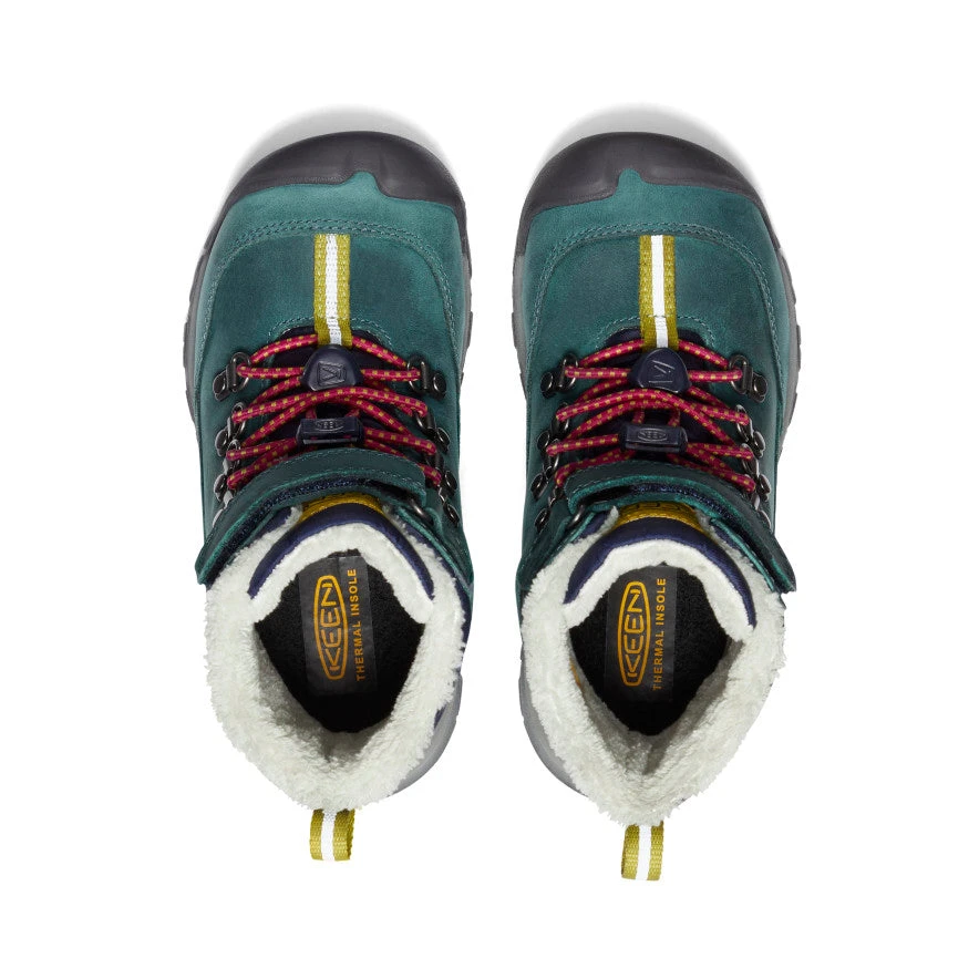 Keen Little Kids' Kanibou Waterproof Winter Boot | Deep Lagoon/Jazzy 4 Keen Little Kids' Kanibou Waterproof Winter Boot | Deep Lagoon/Jazzy - Image 4