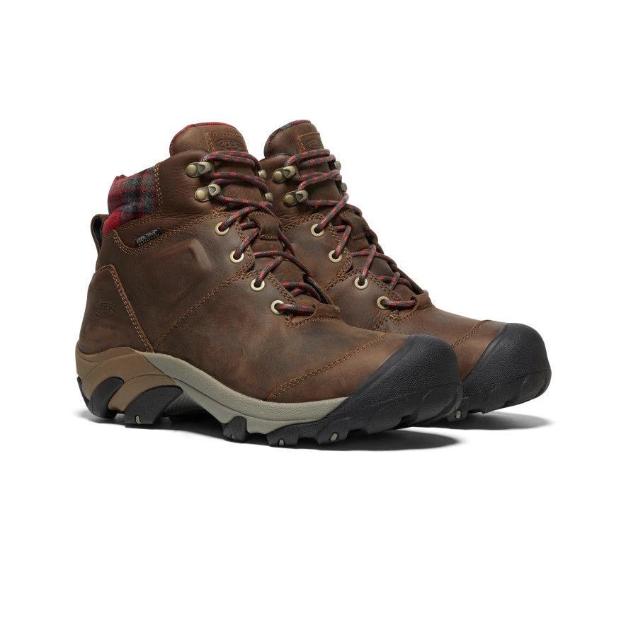 Keen Men's Targhee II Winter Waterproof Boot | Dark Earth/Red Plaid 2 Keen Men's Targhee II Winter Waterproof Boot | Dark Earth/Red Plaid - Image 2