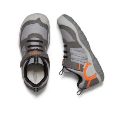 Keen Big Kids' Knotch Peak Sneaker | Magnet/Safety Orange -Keen Deals Store d24f4c3206e8ff13ea62a384a55c8ba0a35ccaf0