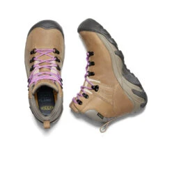 Keen Women's Pyrenees Waterproof Hiking Boot | Safari/English Lavender -Keen Deals Store d2c01ab5f0b73e77c3a564658b875452b84b4a0d