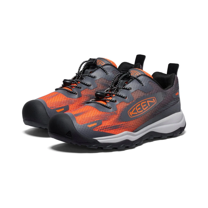 Keen Big Kids' Wanduro Speed Hiking Shoe | Magnet/Scarlet Ibis 2 Keen Big Kids' Wanduro Speed Hiking Shoe | Magnet/Scarlet Ibis - Image 2